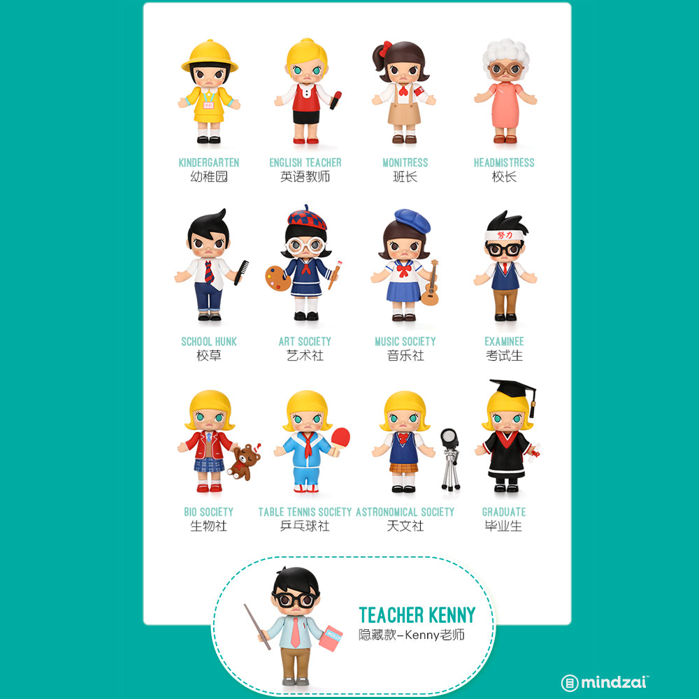 School Life of Molly Blind Box Series by Kennyswork x POP MART