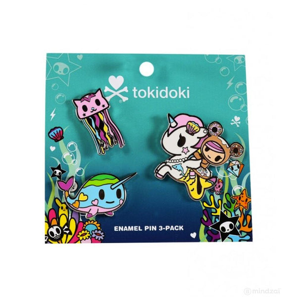 Tokidoki Sea Punk Pins 3-Pack - Entertainment Earth