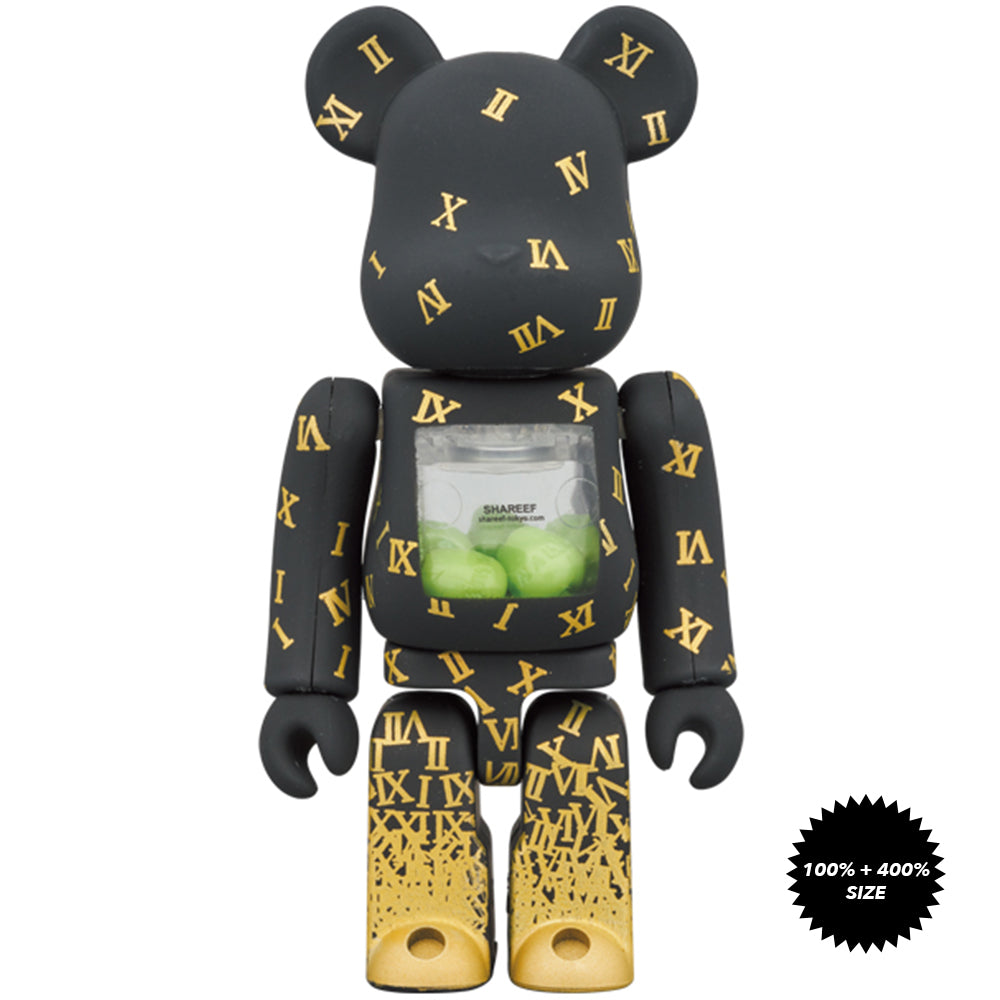 Shareef #3 100% + 400% Bearbrick Set by Medicom Toy