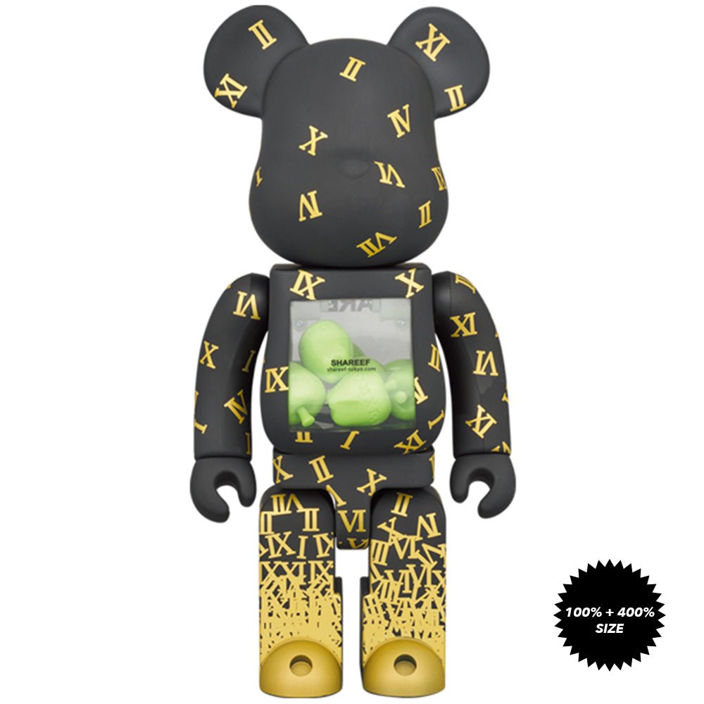 Shareef #3 100% + 400% Bearbrick Set by Medicom Toy
