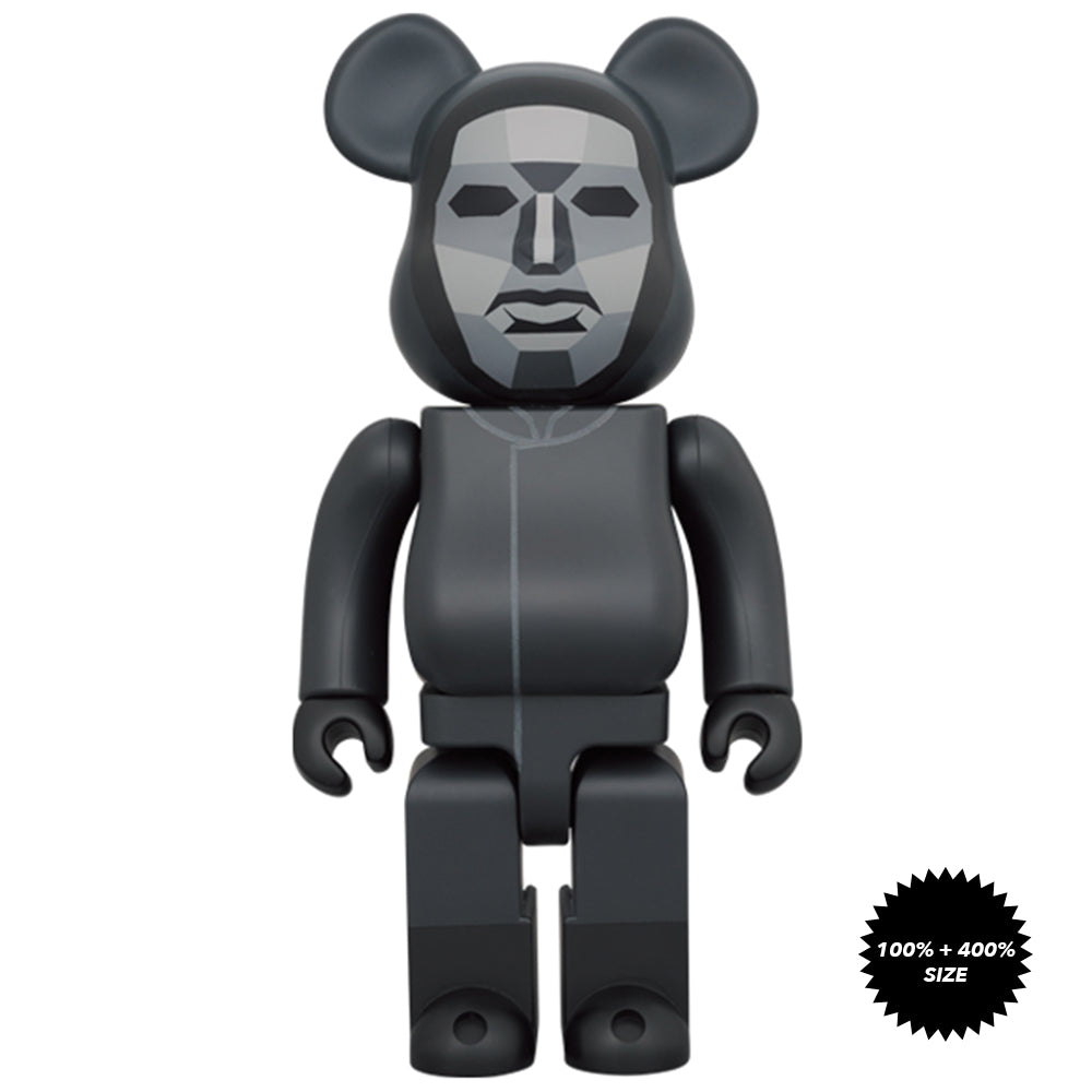 Squid Game Frontman 100% + 400% Bearbrick Set by Medicom Toy