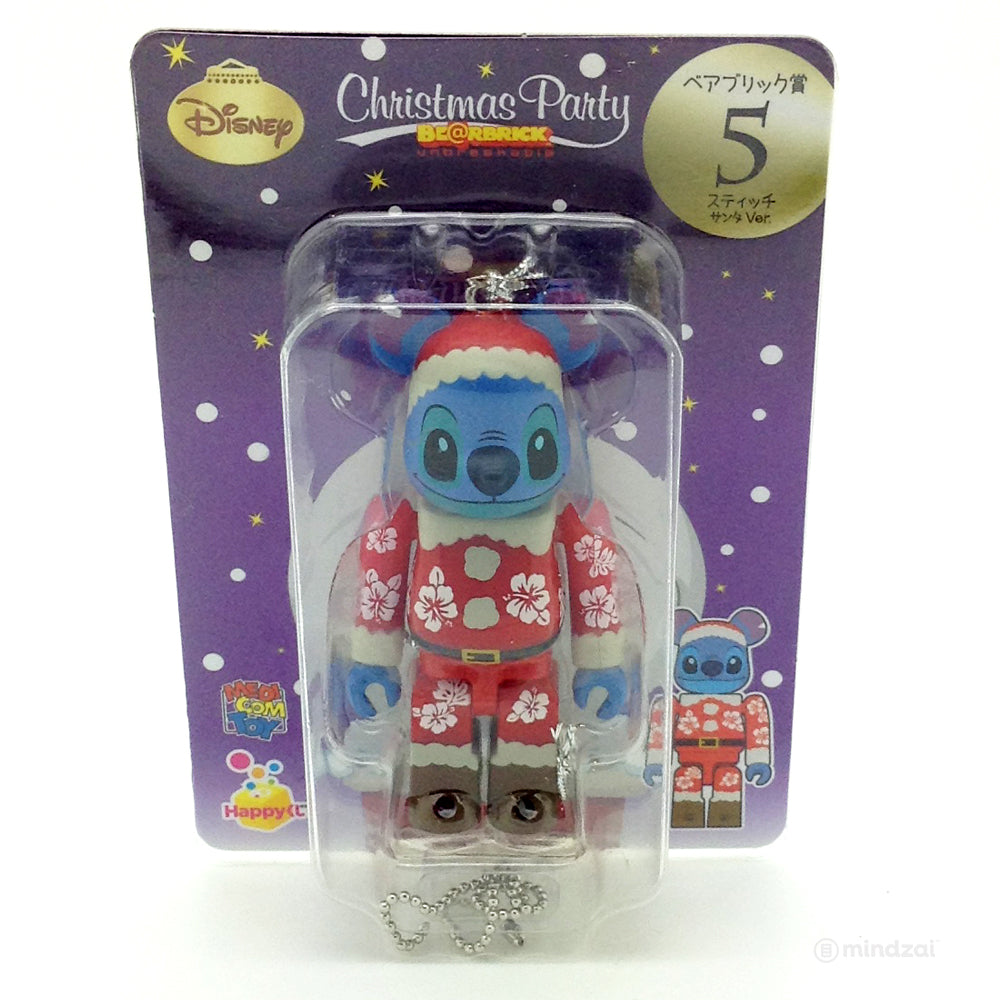 Disney Bearbrick Unbreakable - Happy Kuji #5 - Stitch Santa Aloha Version 100% Size