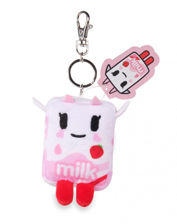 Strawberry Milk Moofia Plush Keychain - Mindzai  - 1