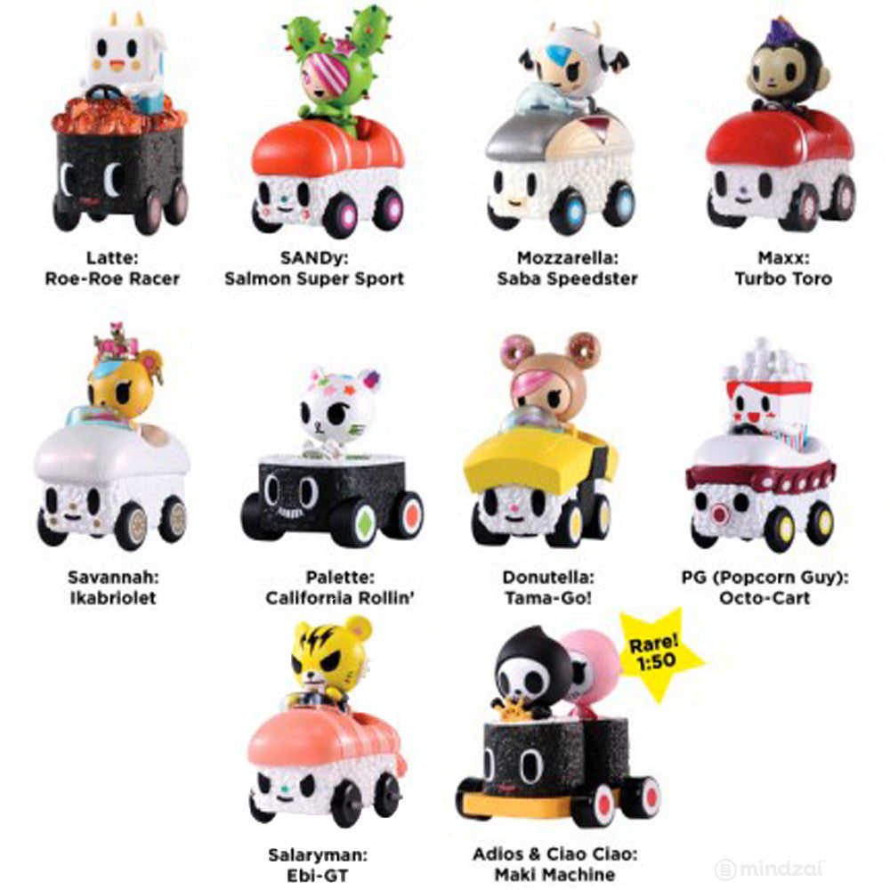 Sushi Cars Blind Box Toys by Tokidoki