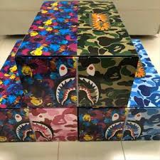 Bearbrick x Bape x Mika Ninagawa Shark 100% & 400% Set (GREEN/BLUE/PINK)