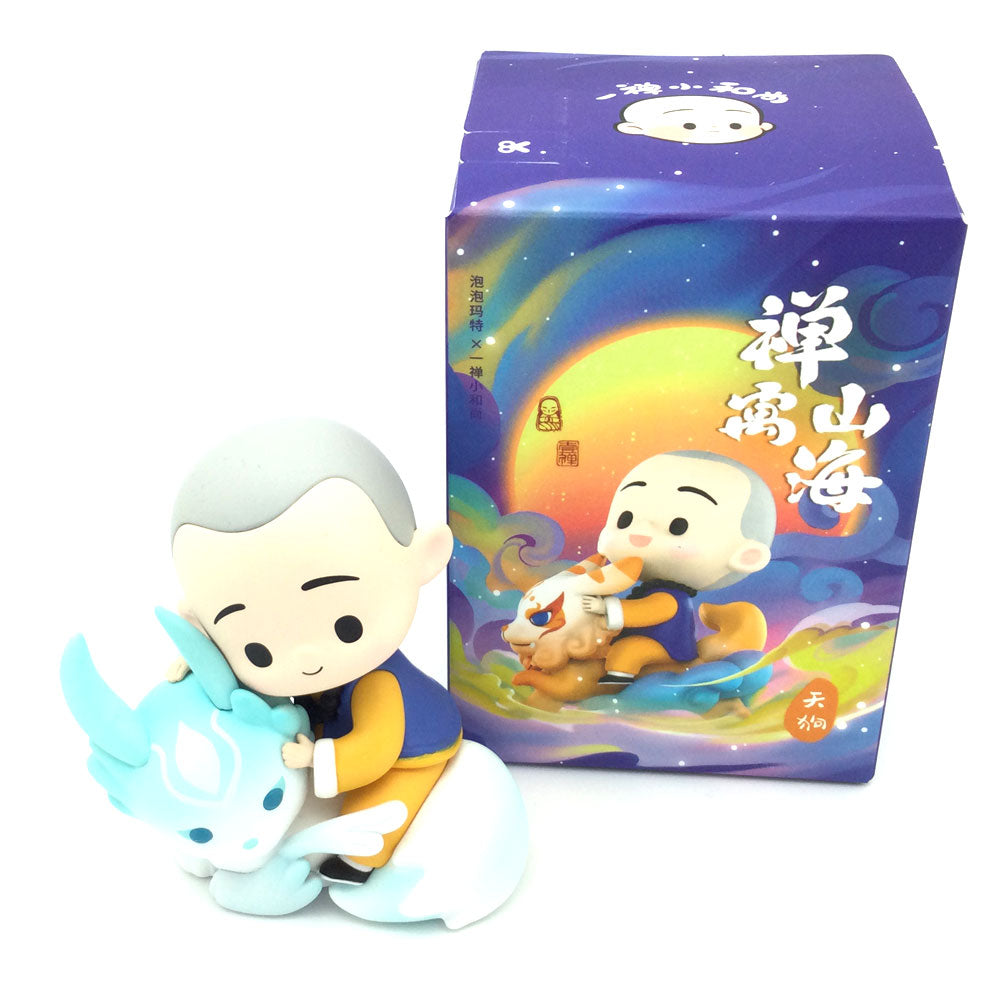 Little Monk Zen Classic of Mountain and Seas by Yichan x POP MART - Teal Fox