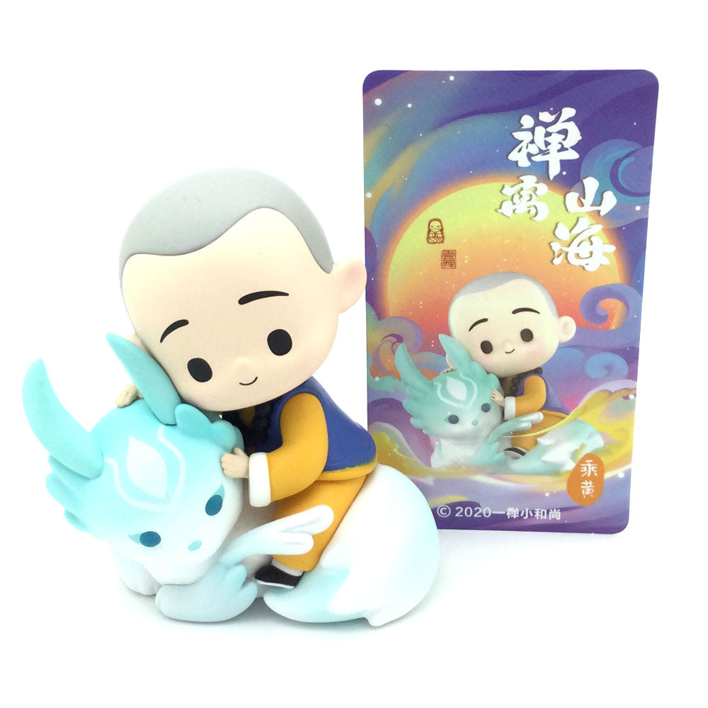 Little Monk Zen Classic of Mountain and Seas by Yichan x POP MART - Teal Fox