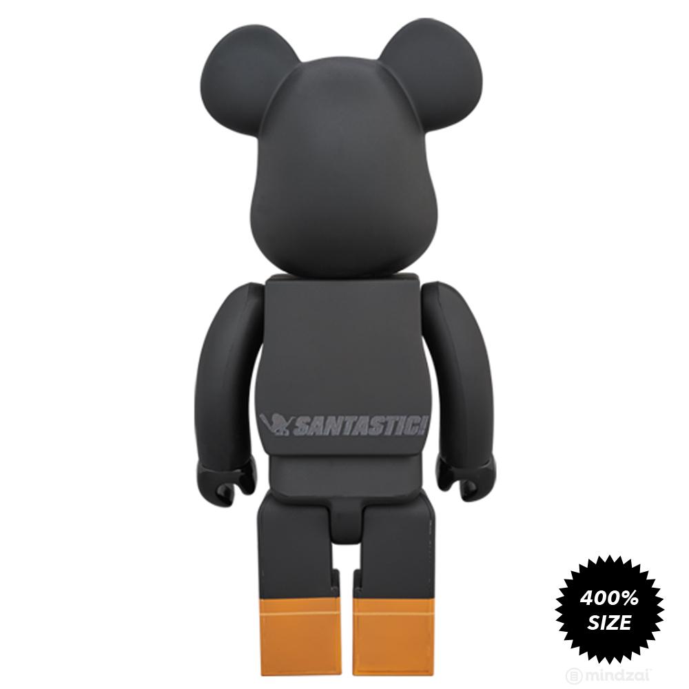 Tokyo Tribe Black Waru 400% Bearbrick by Santastic Entertainment x Medicom Toy