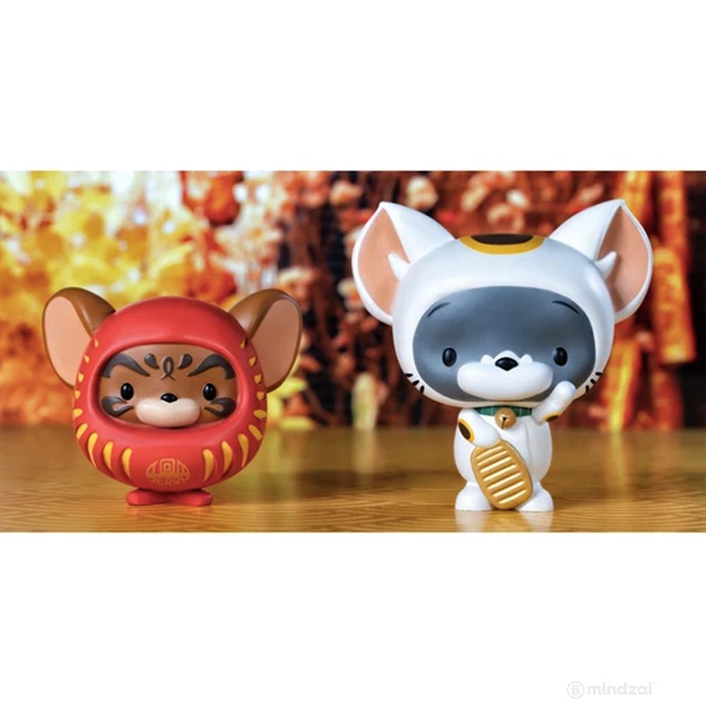 Chibi Tom and Jerry (Maneki-Neko and Daruma Set) by ToyQube
