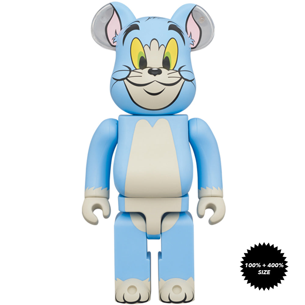 Tom & Jerry: Tom (Classic Color) 100% + 400% Bearbrick Set by Medicom Toy