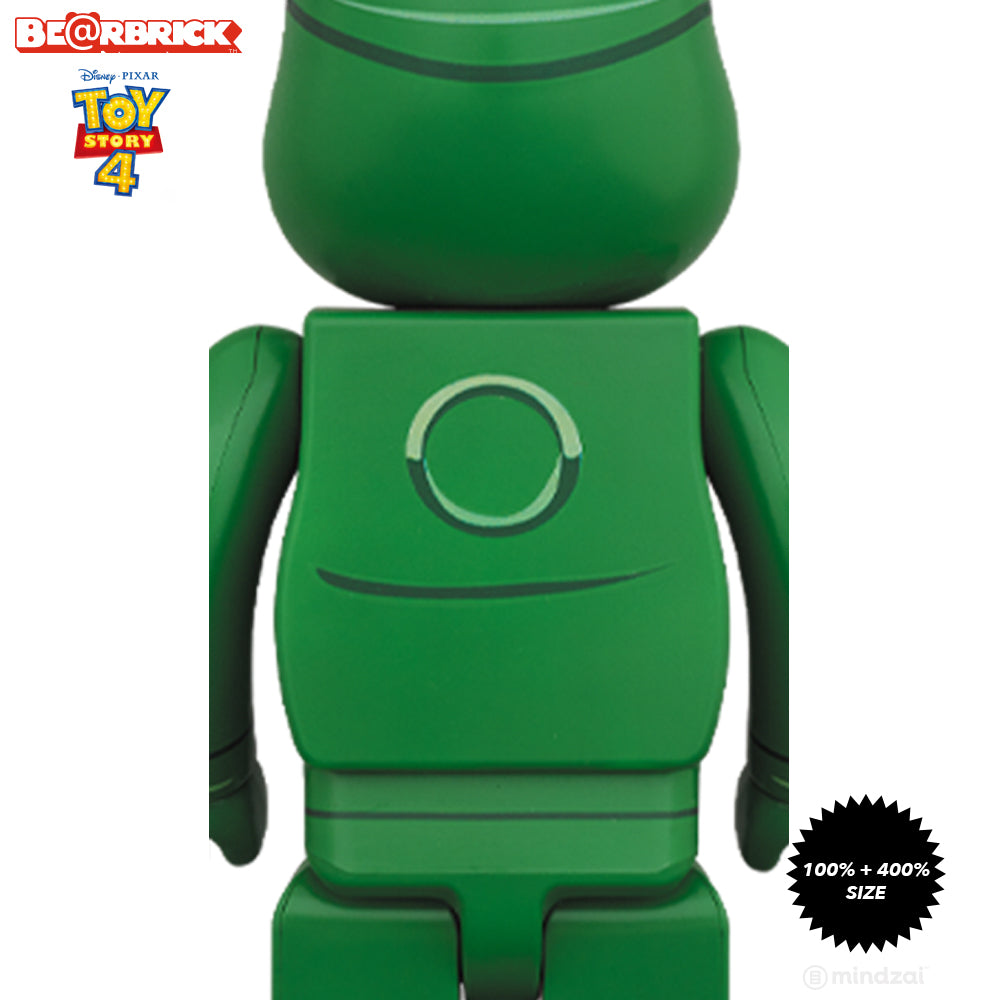 ベアブリック be@rbrick GREEN ARMY MEN 400%100% Green Army Men Toy Story 4 100% + 400% Bearbrick Set by Disney