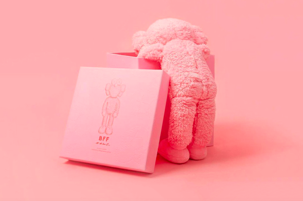 Kaws Pink BFF Limited Edition Plush by Kaws x AllRightsReserved 2113/3000