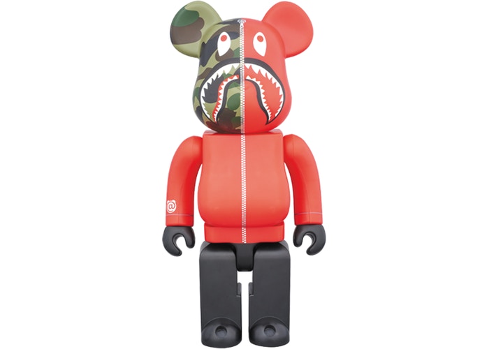 Medicom Bearbrick x Bape 1st Camo Shark 1000%