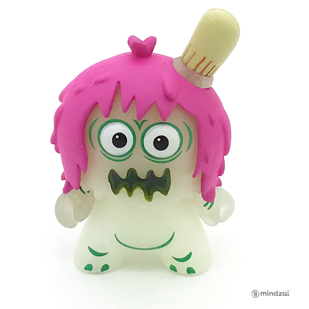 Kaiju Dunny Battle Series by Clutter x Kidrobot - Ugly Unicorn (GID) (Jon Rampage)