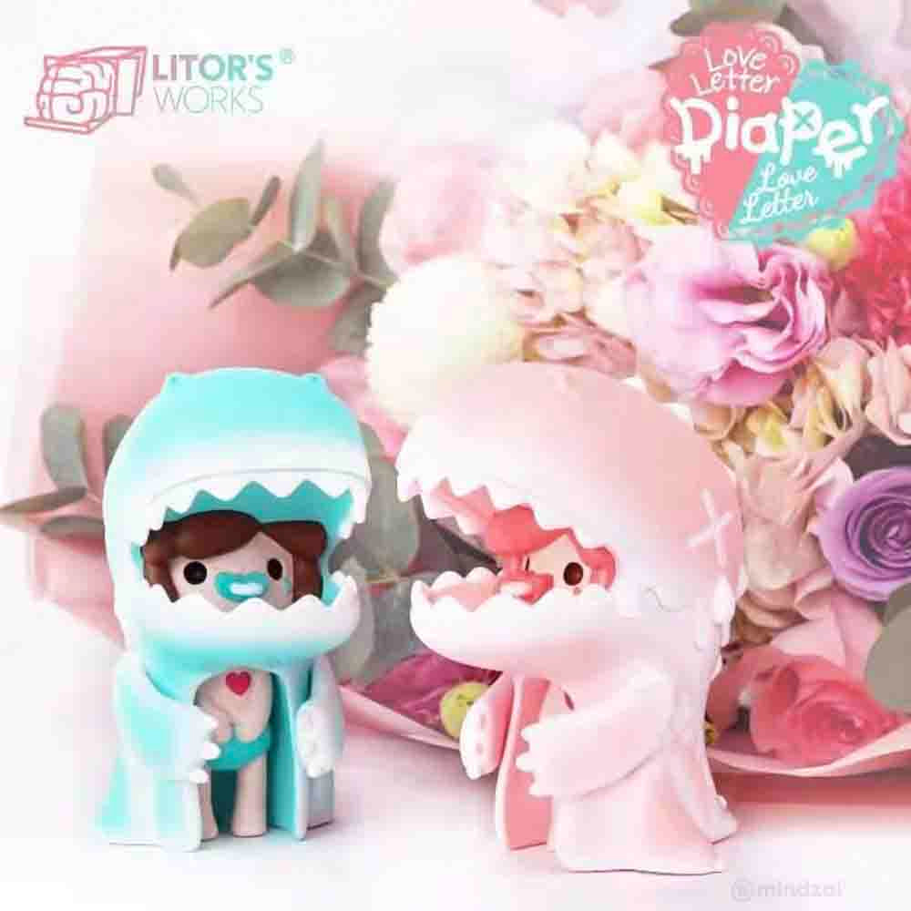 Umasou! Diaper Love Letter (Pink Ver.) Art Toy Figure by Litor's Work