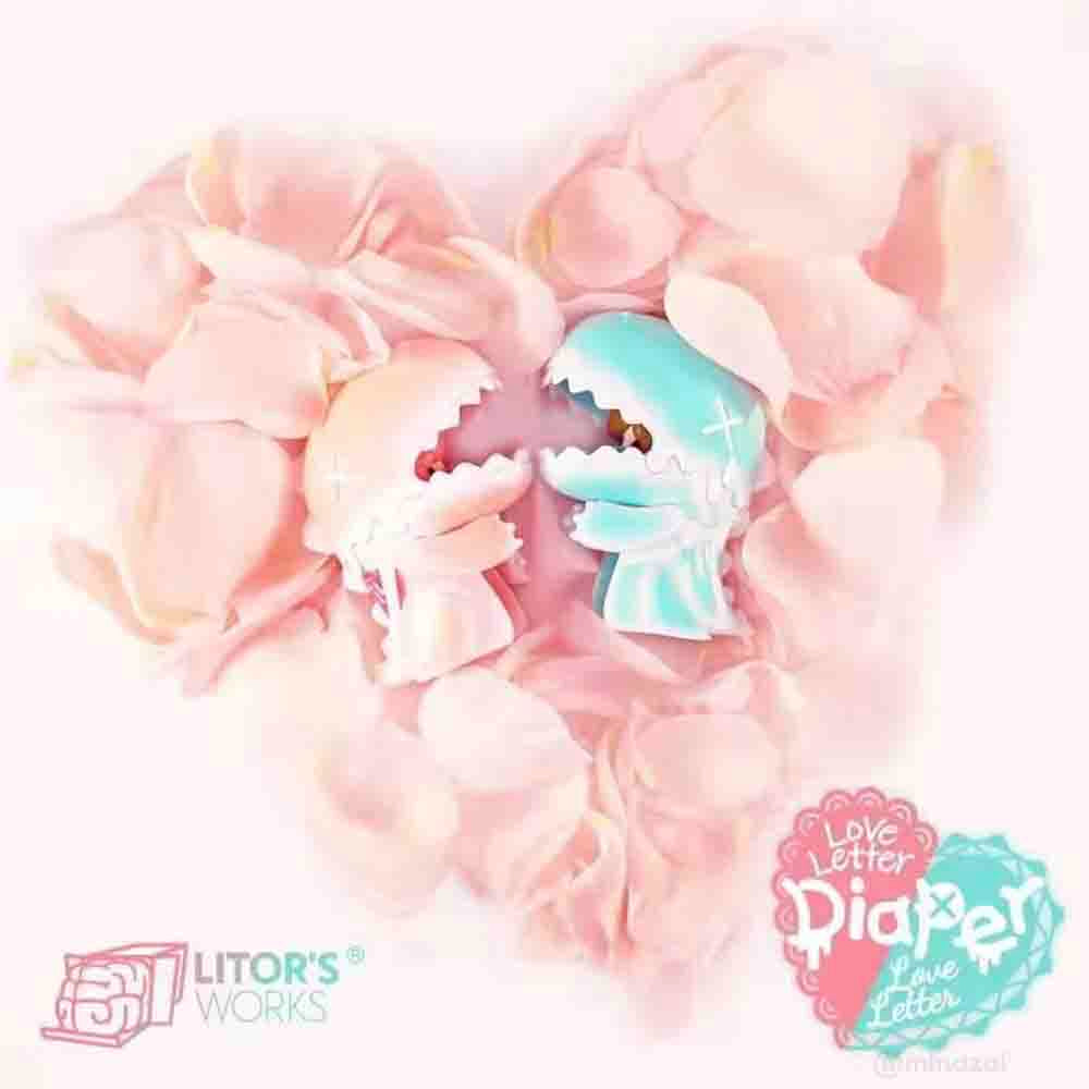 Umasou! Diaper Love Letter (Pink Ver.) Art Toy Figure by Litor's Work