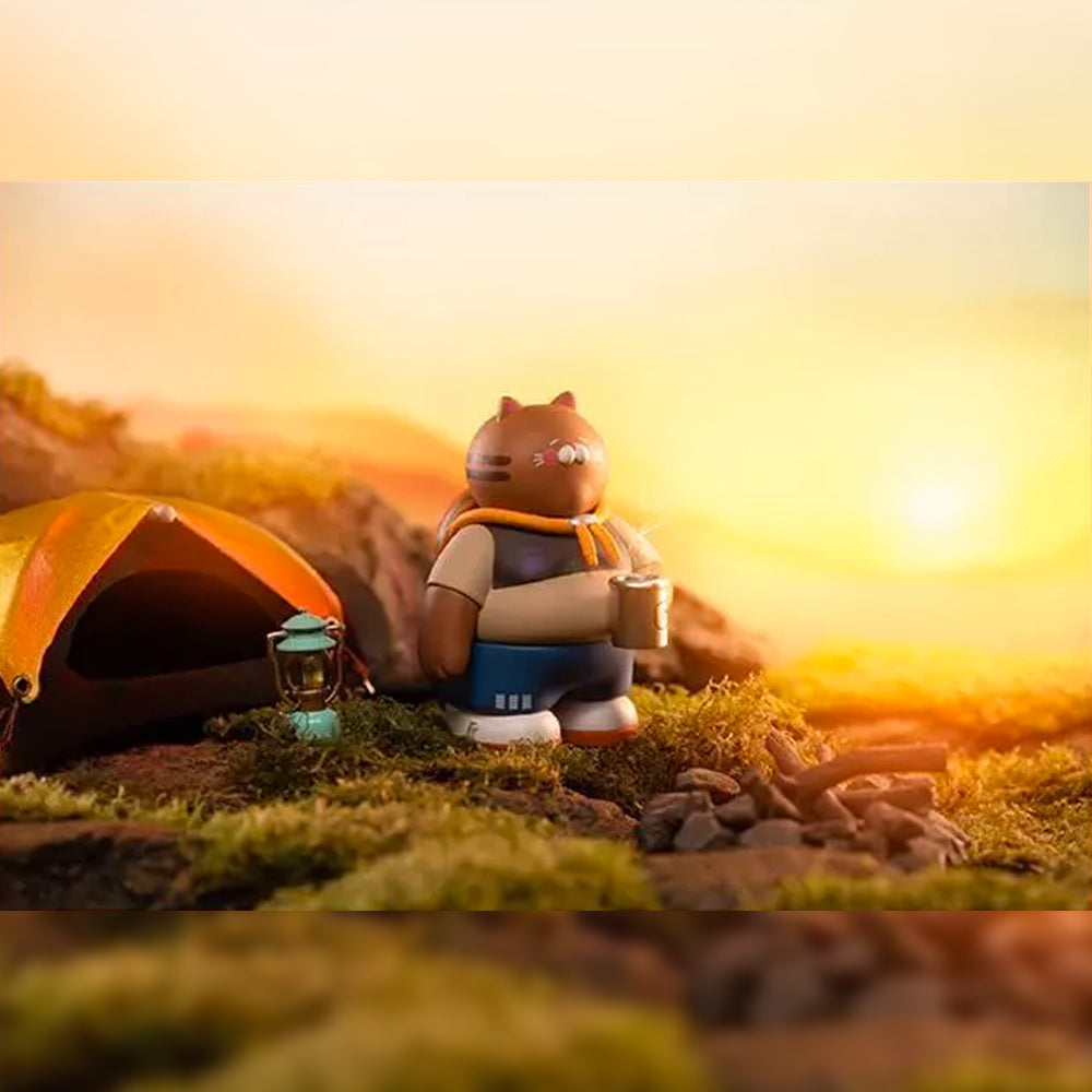 Get More Money Uncle Cat Vol. 2 Go Camping Blind Box Series by Lam Toys