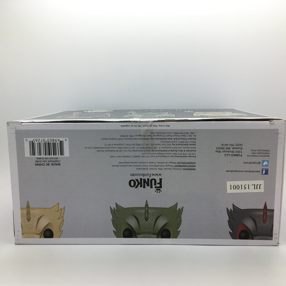 Game of Thrones - Drogon, Rhaegal and Viseron Metallic POP! Vinyl Figures by Funko - EB Exclusive
