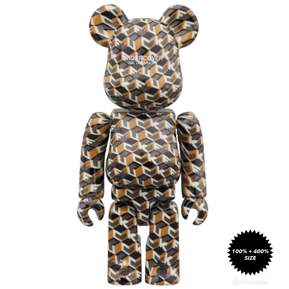 Medicom 400% + 100% Bearbrick ~ Undercover Jun Takahashi Be@rbrick Fxck  Version