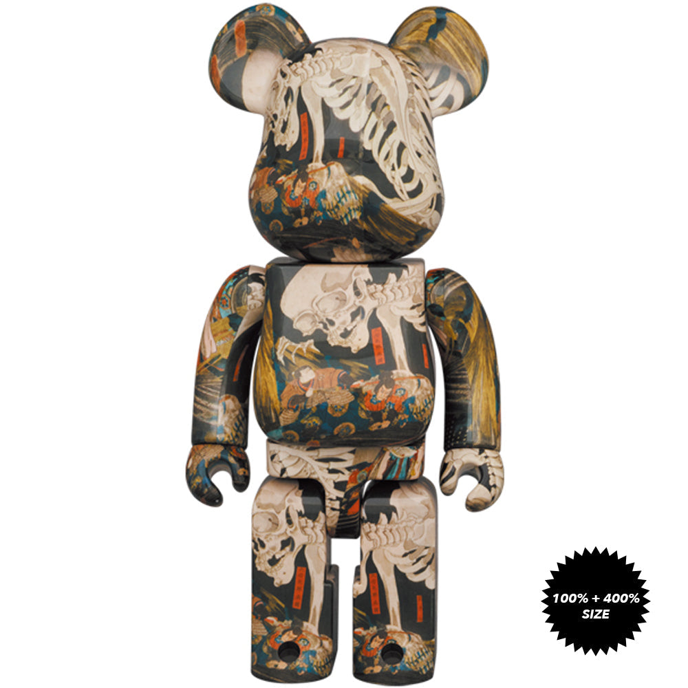 Utagawa Kuniyoshi The Haunted Old Palace At Soma 100% + 400% Bearbrick Set by Medicom Toy [DAMAGE BOX]
