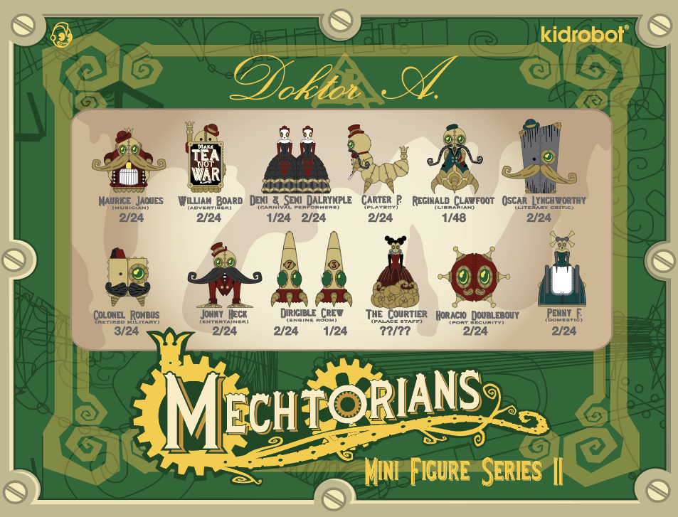 The Mechtorians Blind Box Mini Series by Doktor A x Kidrobot