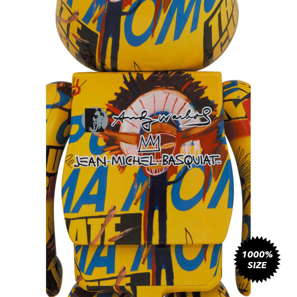 Andy Warhol x Jean-Michel Basquiat #3 1000% Bearbrick by Medicom