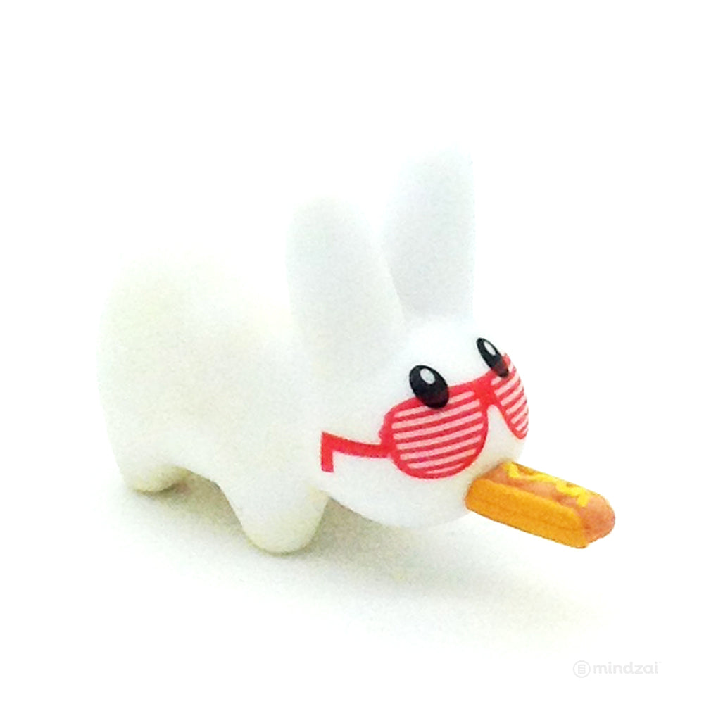 Personal Happiness Labbit Mini Series - White Labbit with Hotdog