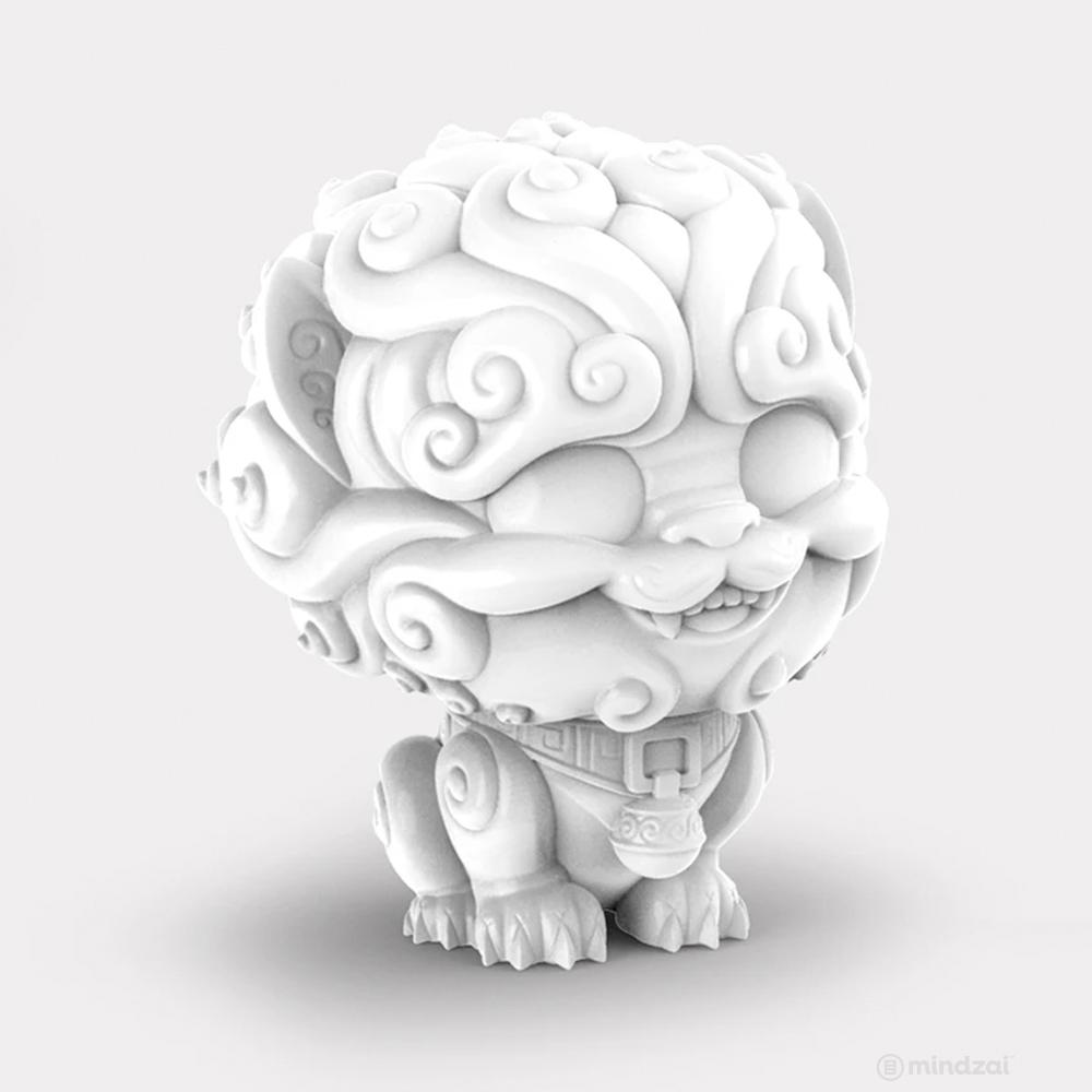 Shi-Shi the Tiny Guardian 4-inch Sofubi Vinyl Figure - White Edition