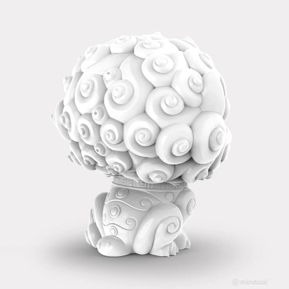 Shi-Shi the Tiny Guardian 4-inch Sofubi Vinyl Figure - White Edition