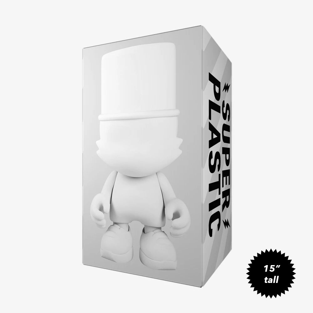 White 15-inch UberKranky Toy by Superplastic