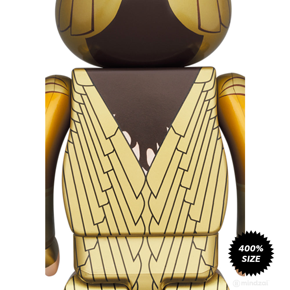 Wonder Woman Golden Armor 400% Bearbrick by Medicom Toy