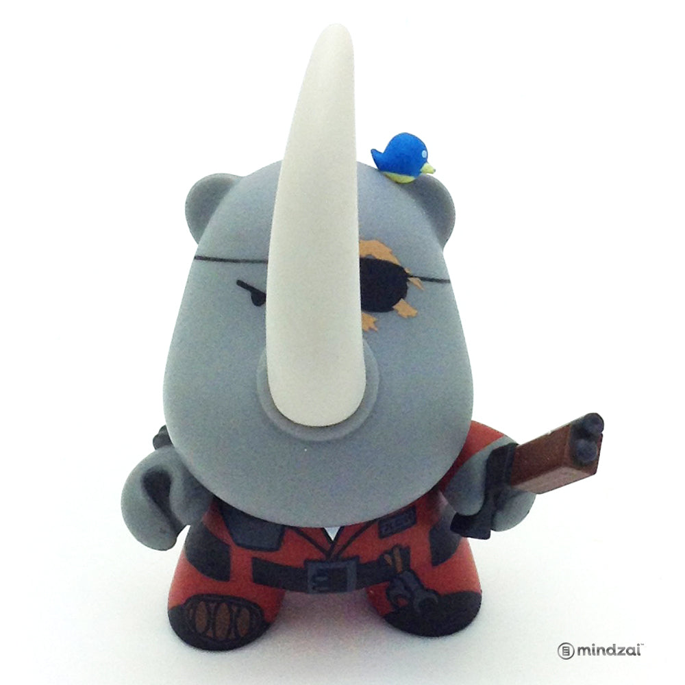 Post Apocalypse Dunny Series - Xam Dam Hicks (Red Rhino) Huck Gee