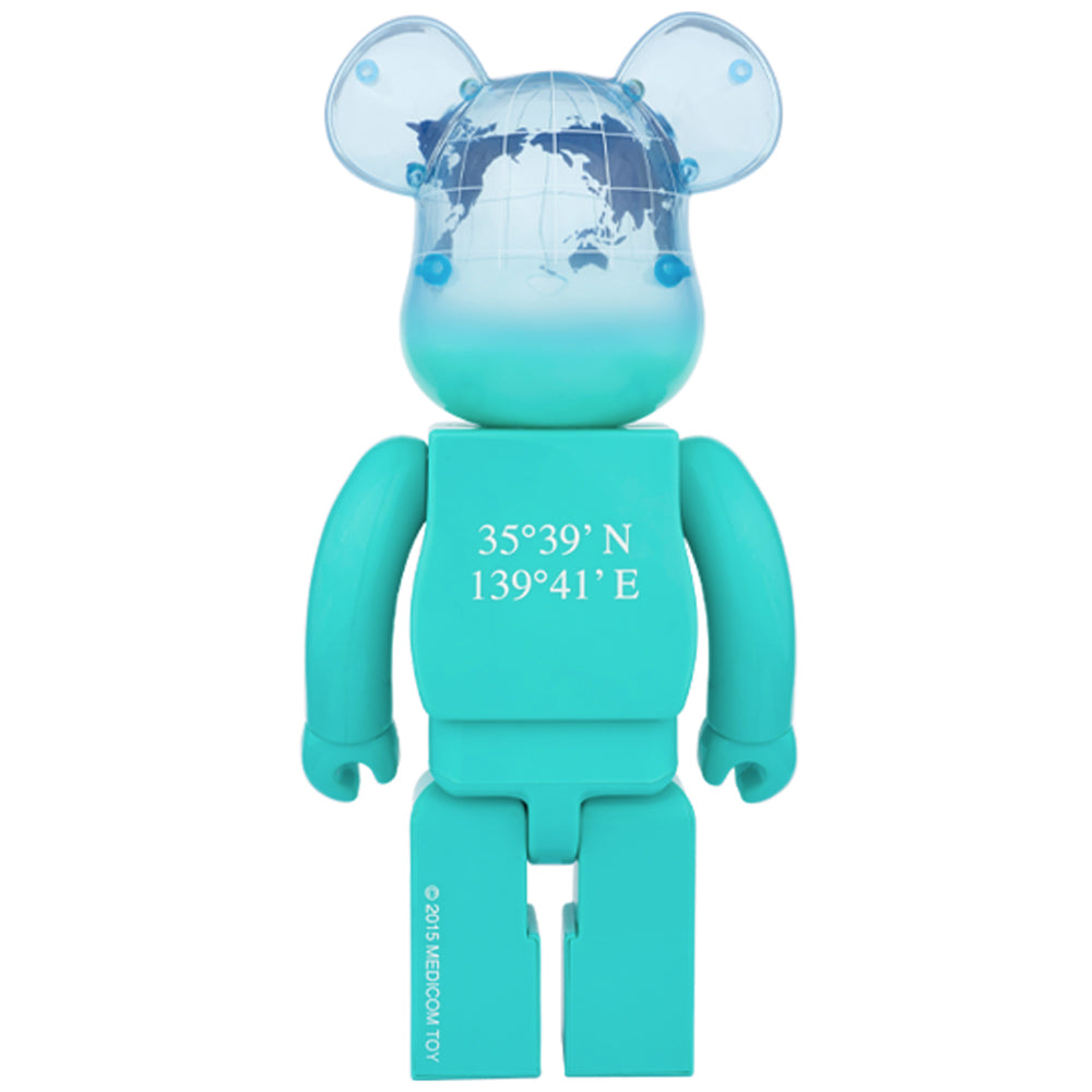 Earth (Ocean Blue Ver.) 400% Bearbrick by Medicom Toy x Project 1
