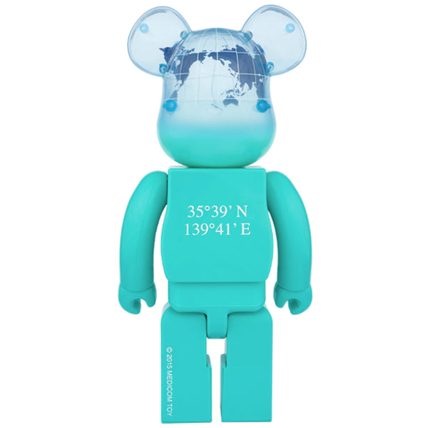 Earth (Ocean Blue Ver.) 400% Bearbrick by Medicom Toy x Project 1