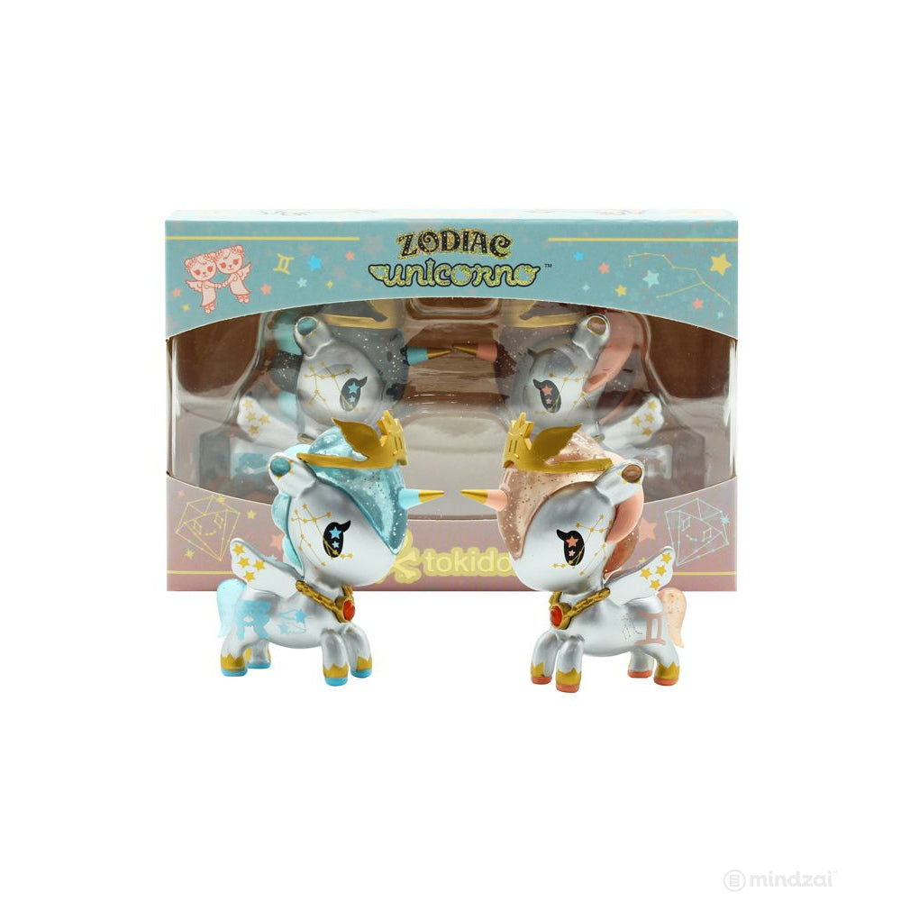 Gemini Zodiac Unicorno 2-pack Vinyl Figure by Tokidoki