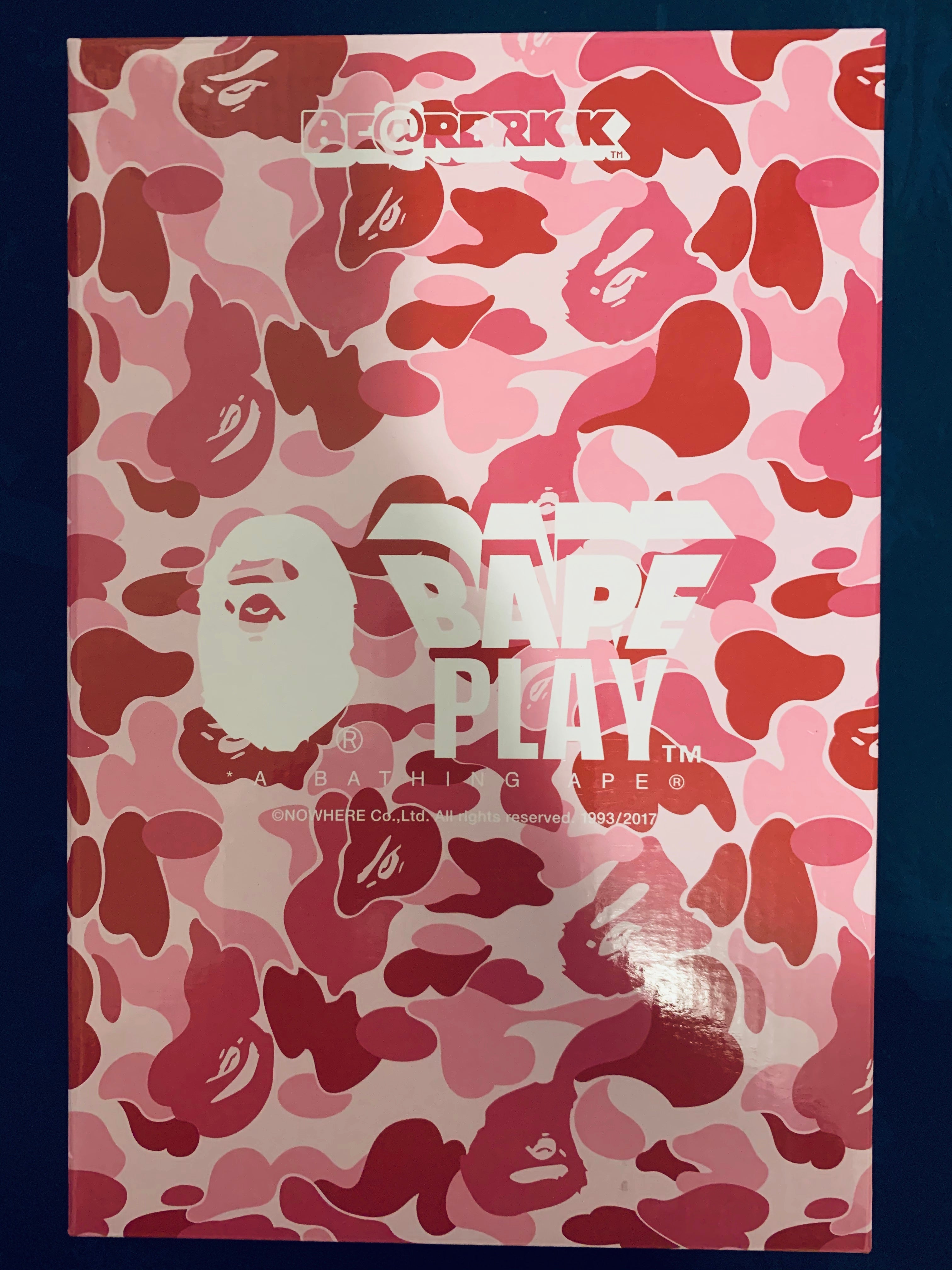 Bear brick A bathing ape ABC camo 100%&400% set Pink - Mindzai Toy